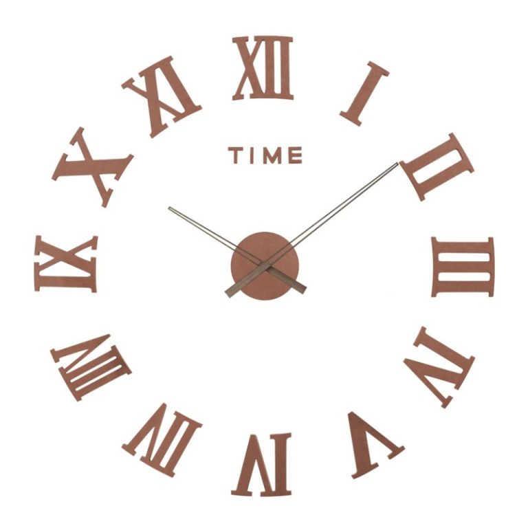 1143-thickbox_default-Horloge-Murale-3D-en-BOIS-Chiffre-Romain-Marron.jpg Horloge Murale 3D en BOIS - Chiffre Romain - Marron – Image 3
