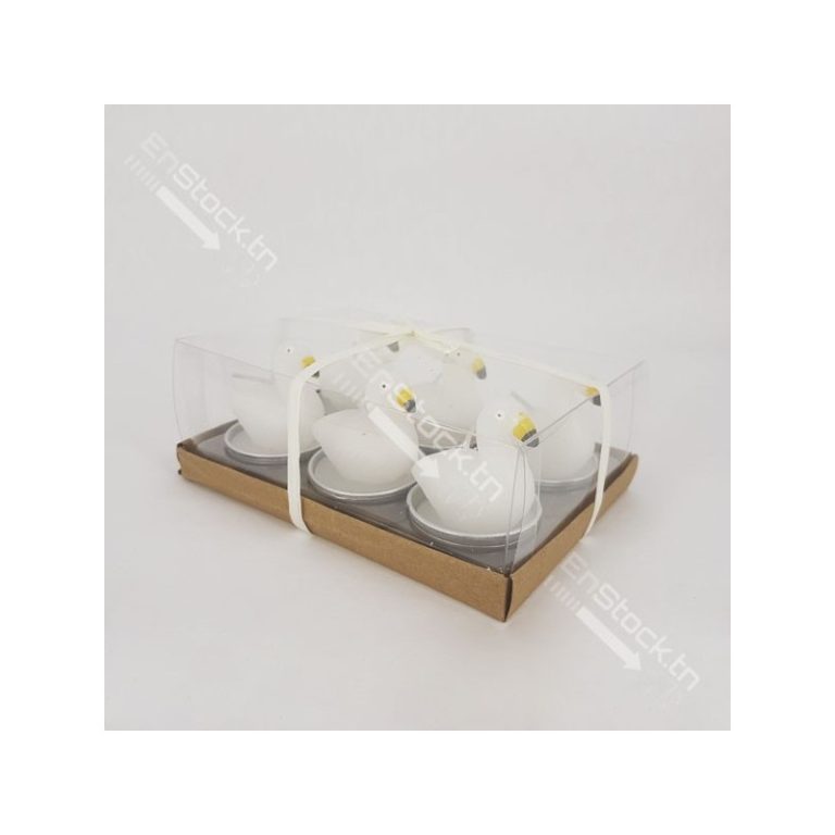 Lot bougie flamant rose avec pot – Image 6