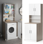 Meuble machine a laver à 2 niveaux