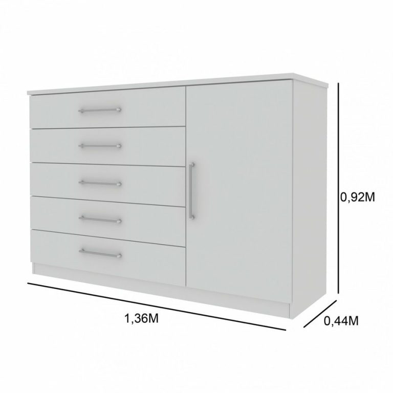 Commode 5 tiroir et 1 porte Commode 5 tiroir et 1 porte
