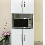 Armoire Cuisine 4 Portes avec Rangement micro-onde