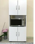 Armoire Cuisine 4 Portes avec Rangement micro-onde