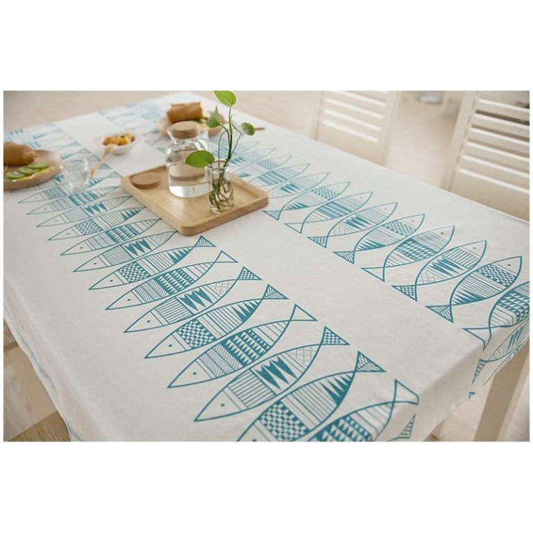 Nappes à motifs poisson – Image 5