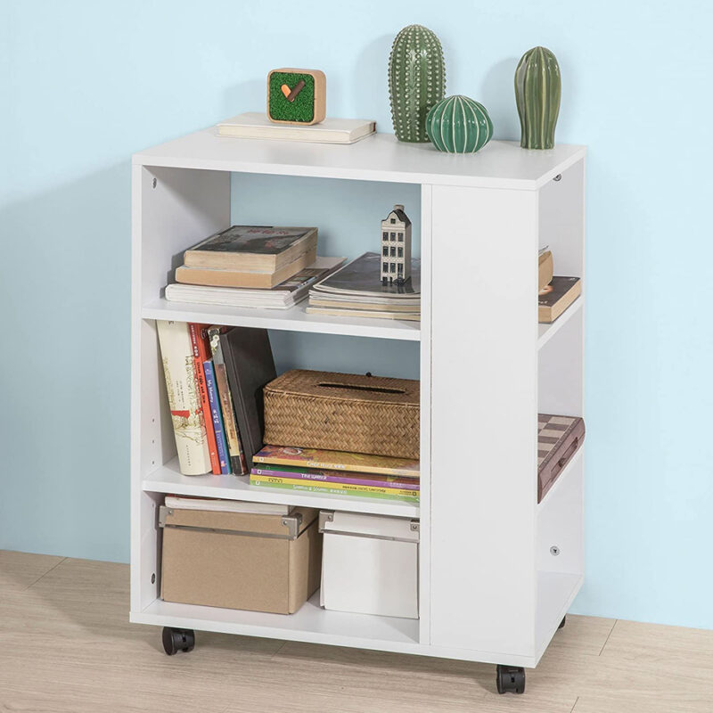 Meuble de rangement multifonction à roulettes - 4 roues