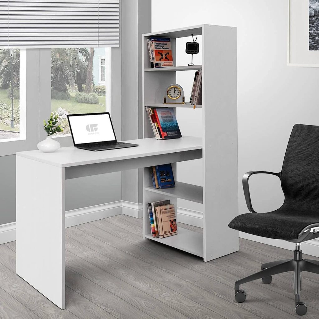 Bureau avec étagère