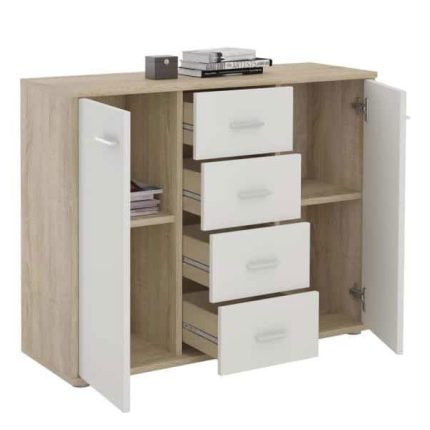 Buffet avec 2 portes et 4 tiroirs