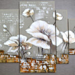 Tableau peinture sur toile 3D 8468RSET