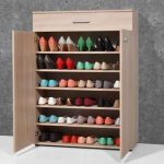 Porte chaussures 2 portes et 1 tiroir - beige