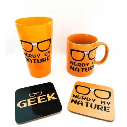 Lot de 2 MUG GEEK cadeau avec sous tasse