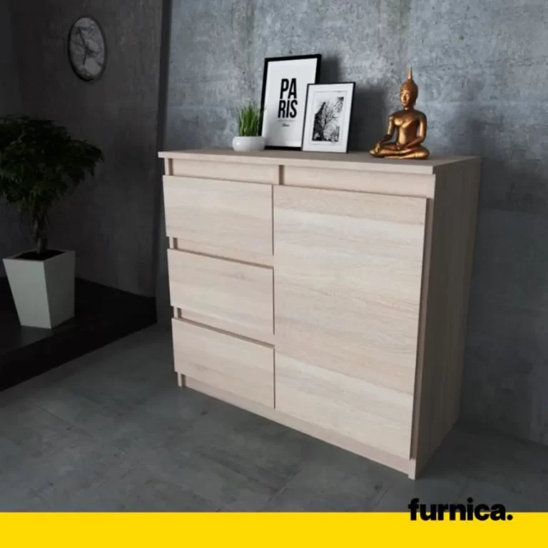 commode-mikel-3-tiroirs-et-1-porte-75-x-80-x-3.jpg Commode de salon scandinave – Image 1