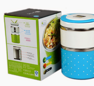Ensemble de 2 boite à déjeuner (acier)-930ml