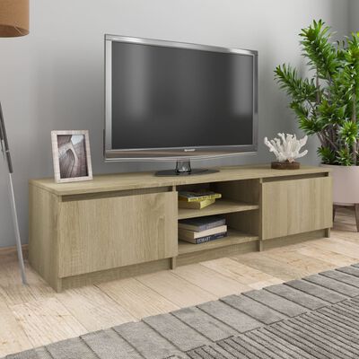 Meuble TV 2 portes - 2 niches