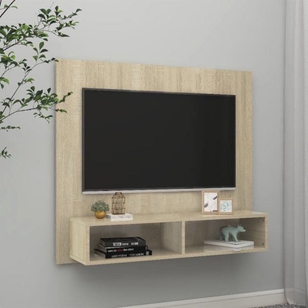 Meuble TV mural avec 2 niches