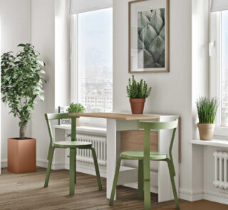 Table à manger papillon