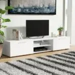 Meuble tv avec 2 portes living