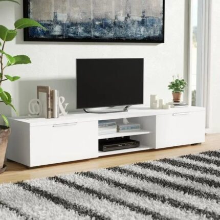 Meuble tv avec 2 portes living