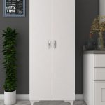 Armoire Polyvalente avec 2 Portes et 8 Étagères