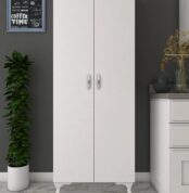 Armoire Polyvalente avec 2 Portes et 8 Étagères