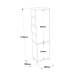 Meuble de salle de bain moderne avec 2 portes