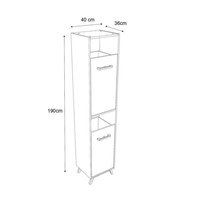 colonne de salle de bains à linge