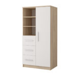 Armoire 1 porte et 3 tiroirs - LELLA-160cm – Image 3