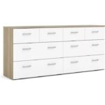 Commode large avec 8 tiroirs