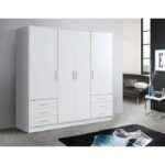 meuble Armoire 4 portes, dressing tunisie chambre 6 tiroirs - Venus