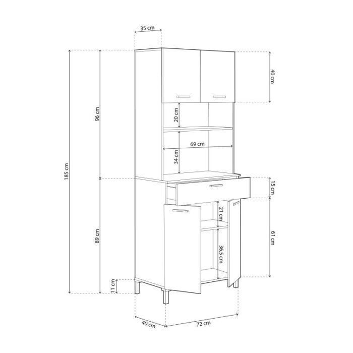 Armoire de cuisine polyvalente – Image 3