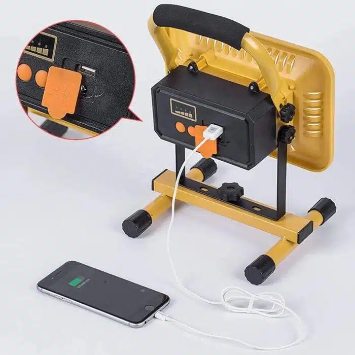 Projecteur 100 WATT rechargeable par USB