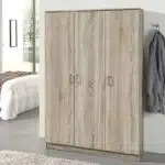 dressing Armoire pour Vêtements 3 Portes et 8 Étagères