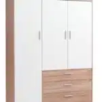 Armoire dressing avec 3 Portes et 3 Tiroirs