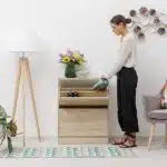 porte chaussures à 2 portes basculantes