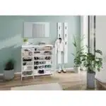 porte chaussure blanc 3 portes intégré dans entrée moderne Tunisie