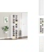 porte chaussure 22 paires en blanc