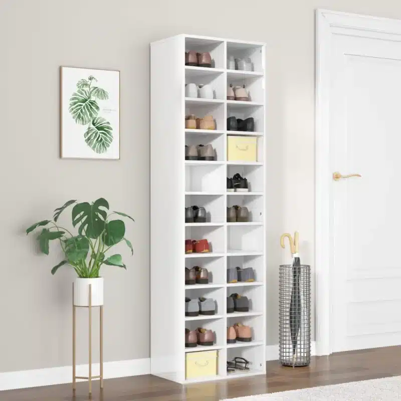 porte chaussure 22 paires en blanc Tunisie – meuble de rangement compact