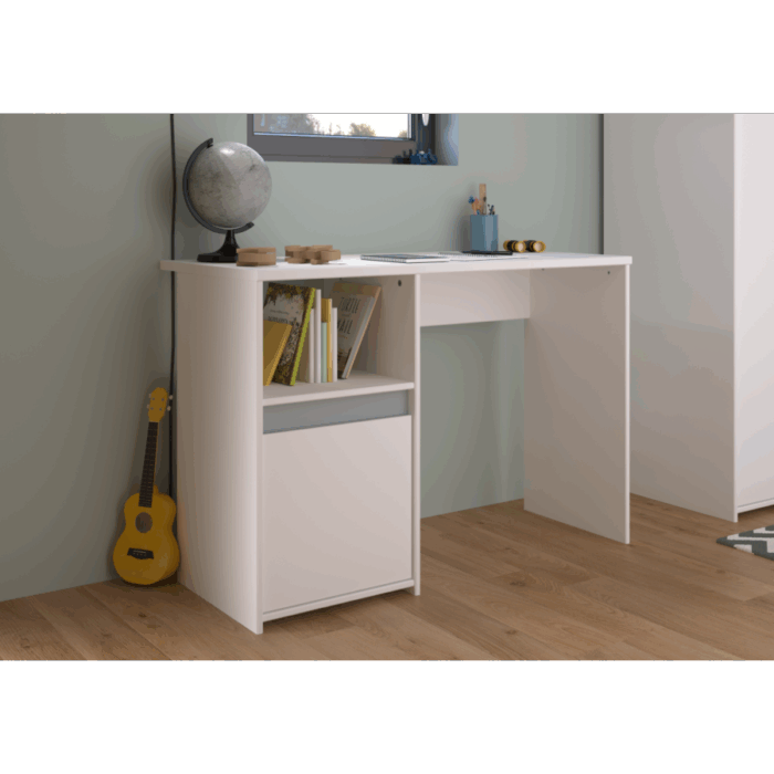 Bureau blanc avec rangement 110 cm Tunisie Bureau blanc avec rangement 110 cm Tunisie