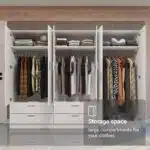 Armoire moderne grande capacité vêtements