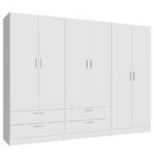 Dressing 6 portes moderne et modulable fermé – Enstock