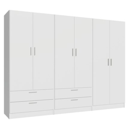 Dressing 6 portes moderne et modulable fermé – Enstock