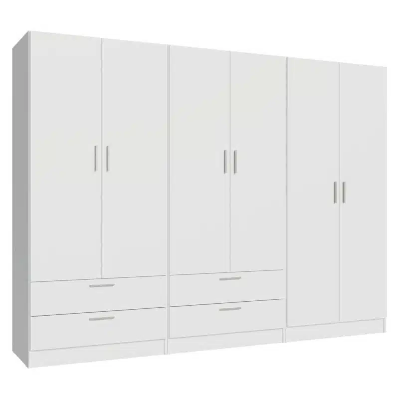 Dressing 6 portes moderne et modulable fermé – Enstock