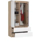 dressing 2 portes penderie et rangement avec 2 tiroirs tunisie