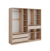 Dressing sans porte ouvert avec 2 modules pour chambre en tunisie