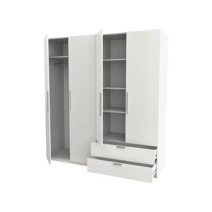 Dressing chambre moderne 4 portes 2 tiroirs tunisie enstock (1)