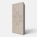 Armoire de rangement 4 portes et 2 tiroirs moderne Tunisie
