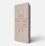 Armoire de rangement 4 portes et 2 tiroirs moderne Tunisie