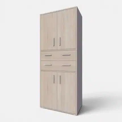 Armoire de rangement 4 portes et 2 tiroirs moderne Tunisie
