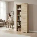colonne étagères moderne bois