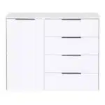 Commode blanche 1 porte et 4 tiroirs tunisie