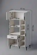 Dimensions de l'armoire cuisine 90 × 190 × 40 cm