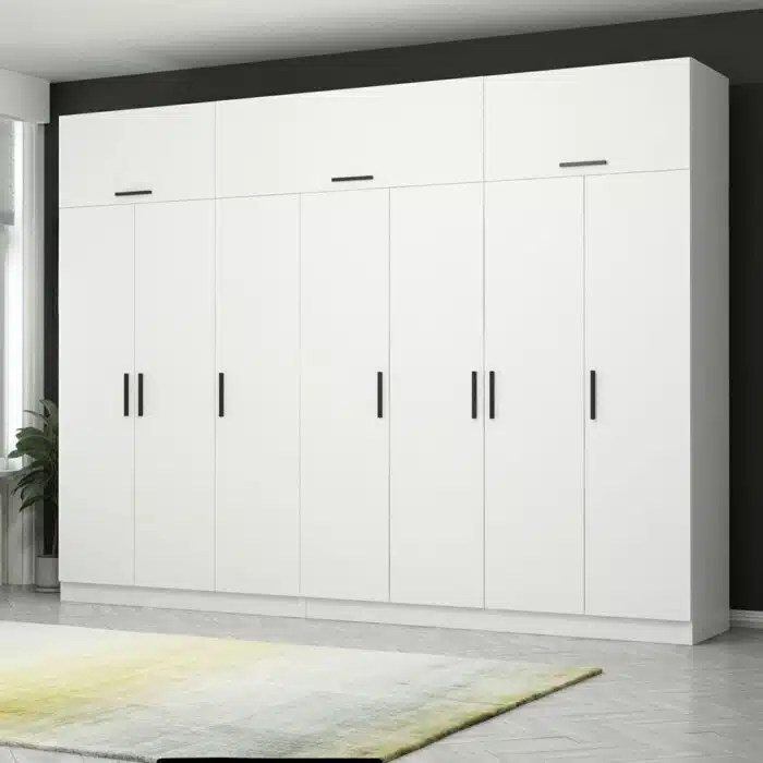 armoire chambre 7 portes blanche tunisie